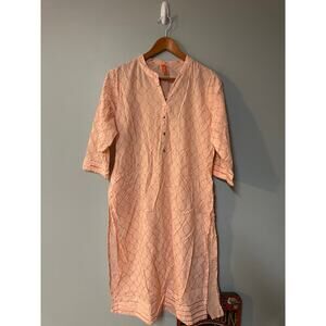 Womens Size XL Pink and Gold Light Weight Dress